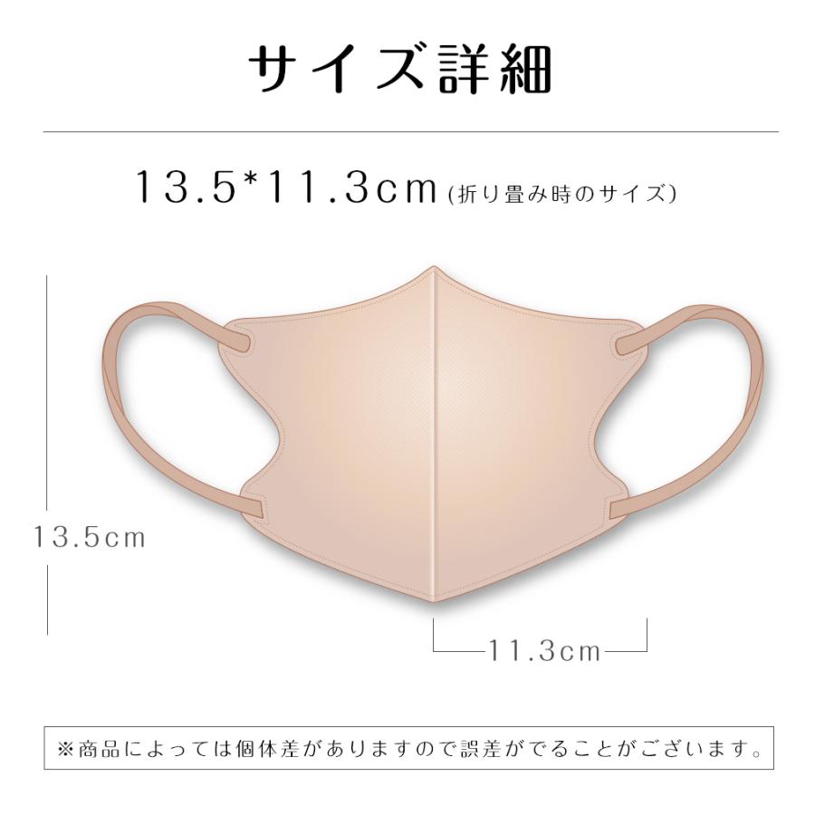 不織布マスク 3Dマスク 20枚 【タイプB】 立体マスク 血色マスク