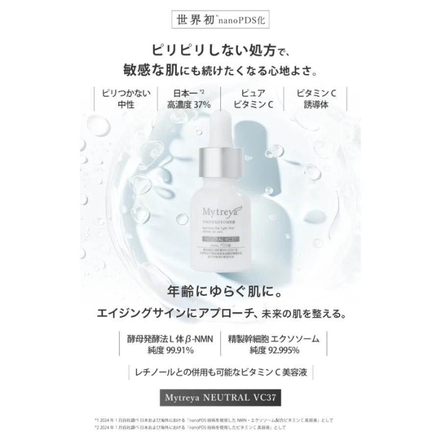 美容液 Mytreya NEUTRAL VC37 12ml ビタミンC nanoPDS スキンケア