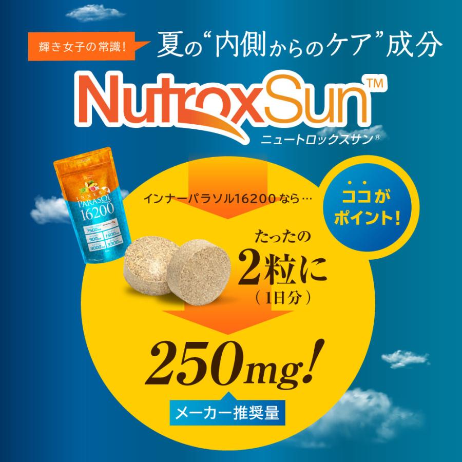 is インナーパラソル 2点セット サプリ ニュートロックスサン高配合 日傘 finebase インナーパラソル