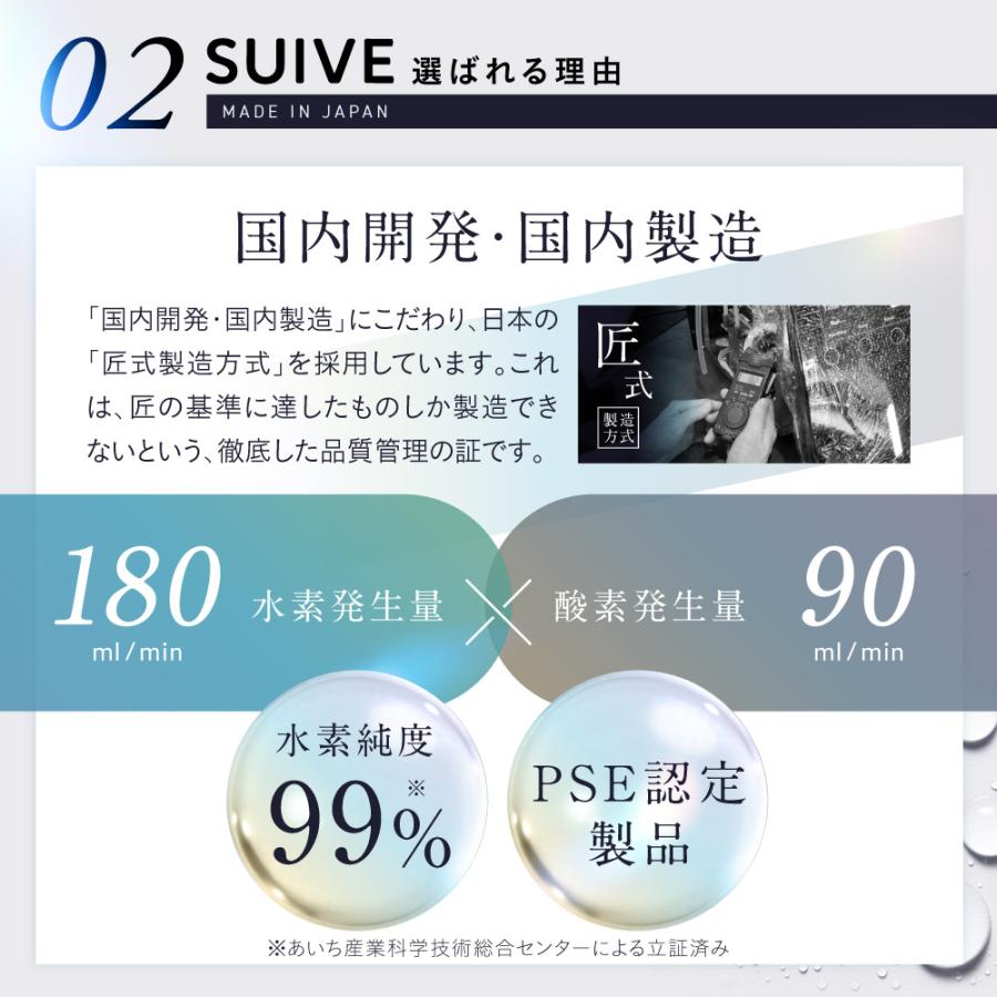 家庭用水素吸入器 SUIVE スイーブ [メーカー保証1年] 水素 酸素 同時