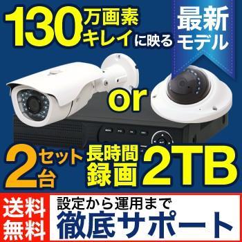 防犯カメラ 監視カメラ 録画機能付き セット 130万画素 2台セット 遠隔監視 屋外用 防水 暗視機能 レコーダーセット ホズアイ Tse Ahd01 2 防犯カメラ専門店 防犯王国 通販 Yahoo ショッピング