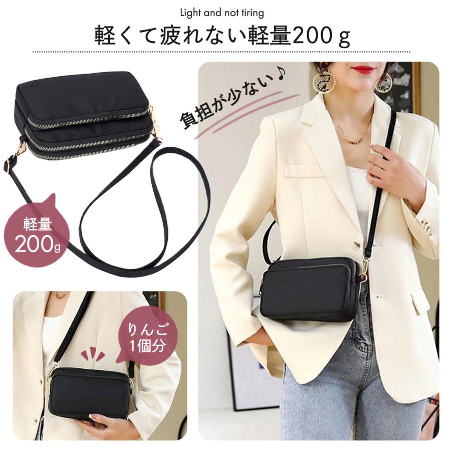 ポシェット レディース 軽量 ナイロン 斜めがけ 財布 スマホ ミニ