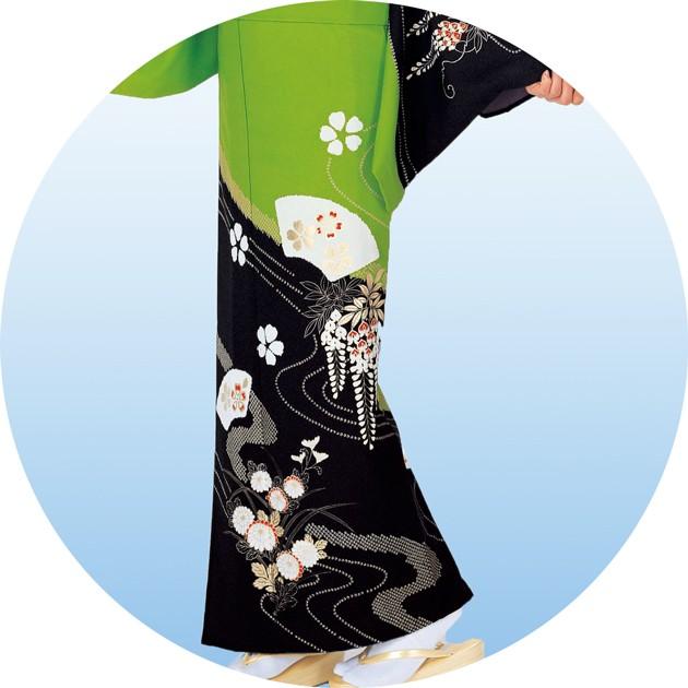 踊り 着物 仕立て上がり（袷・胴抜き・単衣） 附下 絵羽 訪問着 国内染