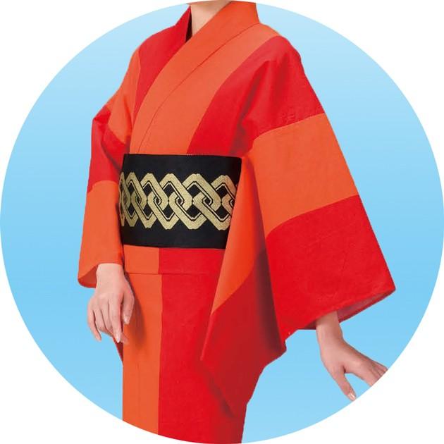 浴衣風のお単衣　踊り お揃いゆかた 仕立て上がり 踊り イベント 和装 着付け ダンス浴衣