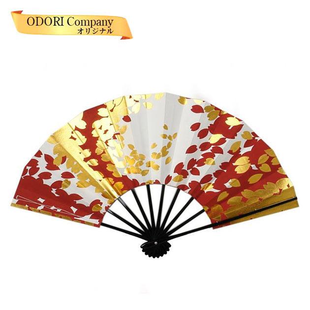 21新発 舞扇子 扇子 踊り用 大衆演劇 あですがた 花吹雪 赤 飾り用 Quran Unv Edu Sd