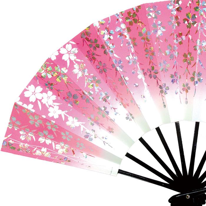 舞扇 舞扇子 日本舞踊 踊り用 しだれ桜 枝垂れさくら ホログラム 舞扇 舞扇子 日本舞踊 踊り用 しだれ桜 枝垂れさくら ホログラム