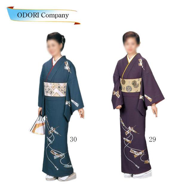 踊り用 着物 付け下げ セミオーダー仕立て上がり 袷　胴抜き 単衣 絵羽 付下げ 附下 絵羽 訪問着 国内染