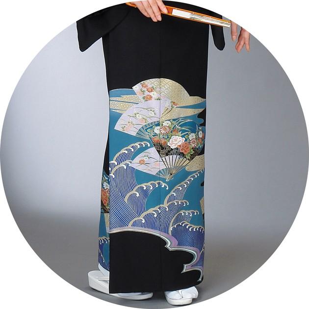 留袖 洗える着物 黒留袖 仕立上がり セミオーダー 国内染 仕立て代込