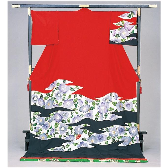 踊り 着物 裾引き 芸者着 大衆 演劇 仕立上がり ポリエステル