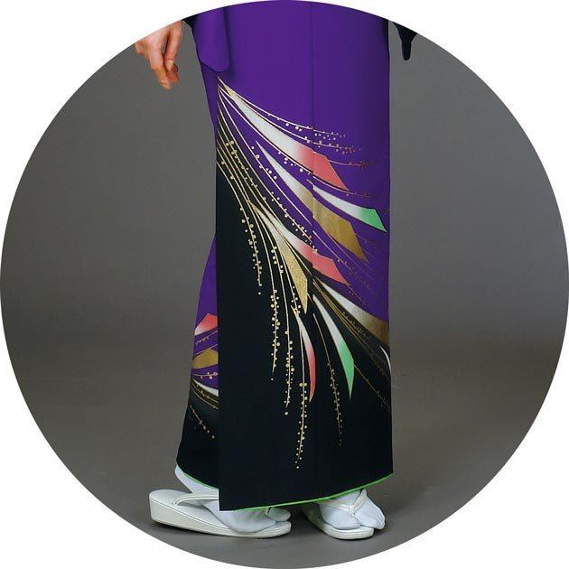 踊り用 着物 付け下げ セミオーダー仕立て上がり 袷 胴抜き 単衣 絵羽