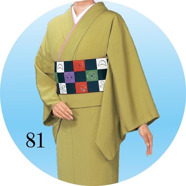 Aukoページ5951未使用美品　洗える手軽さ　単衣　胴抜き仕立て 無地着物 袷仕立て・胴抜き仕立て・単衣仕立て 新古代ちりめん セミ