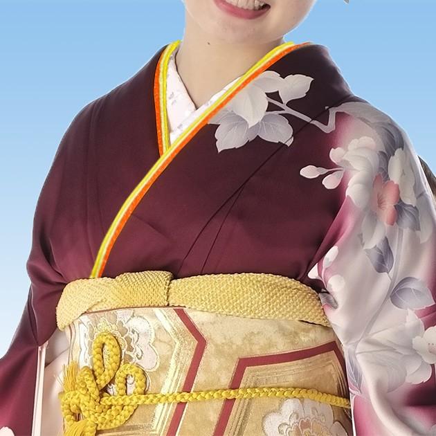 重ね衿 伊達衿 三重袷せ リバーシブル 着物 振袖 訪問 金ラメ 十二単衣