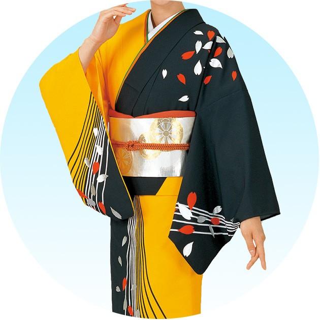 踊り絵羽 附下 訪問着 【仕立上り】 絵羽 白 黄 セミオーダー : ODORI