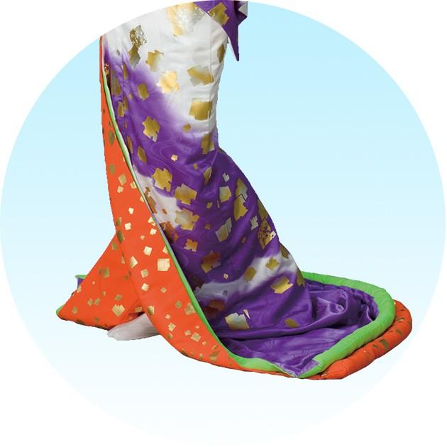 踊り 着物 裾引き 芸者着 仕立上がり ポリエステル 日本舞踊、歌謡舞踊