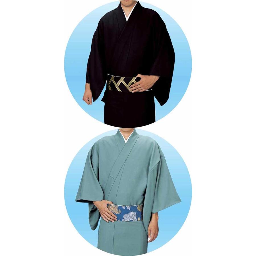 色無地 着物 男性用 単衣 仕立上り キングサイズ 洗える着物 春 夏 秋