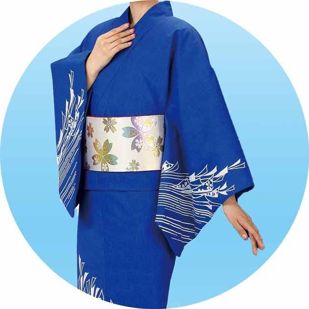 本絵羽 ゆかた 踊り用 浴衣 仕立て上り 女性用 ミシン仕立 きもの