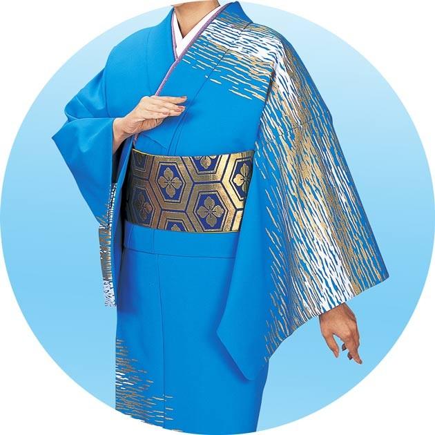 踊り 着物 付下 仕立て上がりフリーサイズ 胴抜無地八掛付 着物