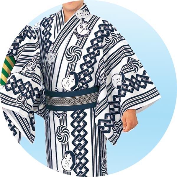 浴衣 メンズ ゆかた 祭り 大人 おかめ ひょっとこ 吉原つなぎ レトロ