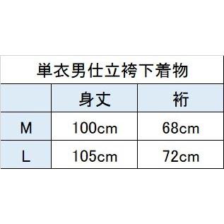 袴下着物 袴下きもの 男仕立袴 はかました 単衣 紫 白 水色 黒 グレー_6