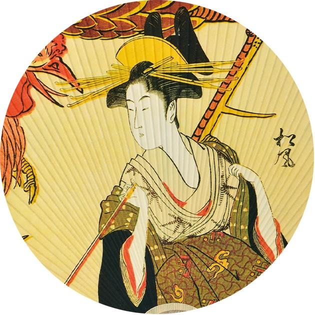 京うちわ 高級 おしゃれ 浮世絵柄 歌麿 : ODORI Company - 通販