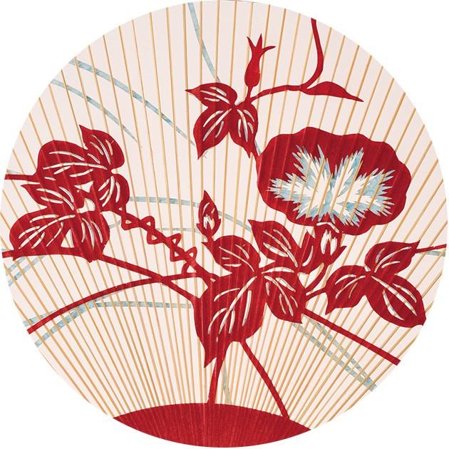 京うちわ 小丸屋住井製 京うちわ〈Carp is Dragon in Heaven 2〉