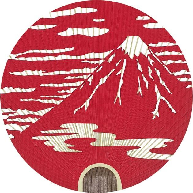 うちわ 京うちわ 高級 おしゃれ 柄 富士山 2164-2165 : ODORI Company