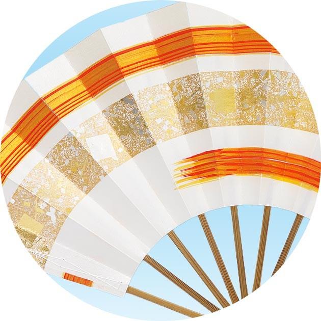 舞踊用 男性用 舞扇子 扇子 踊り用 1尺 尺舞 朱 紺 パール地 カスミ