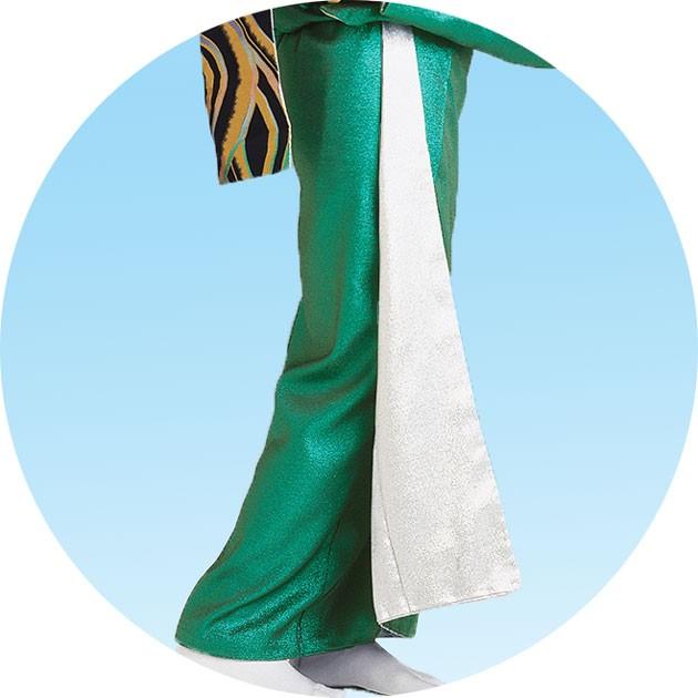 踊り 着物 きもの 女物 仕立上がり リバーシブル グリーン シルバー |  | 02