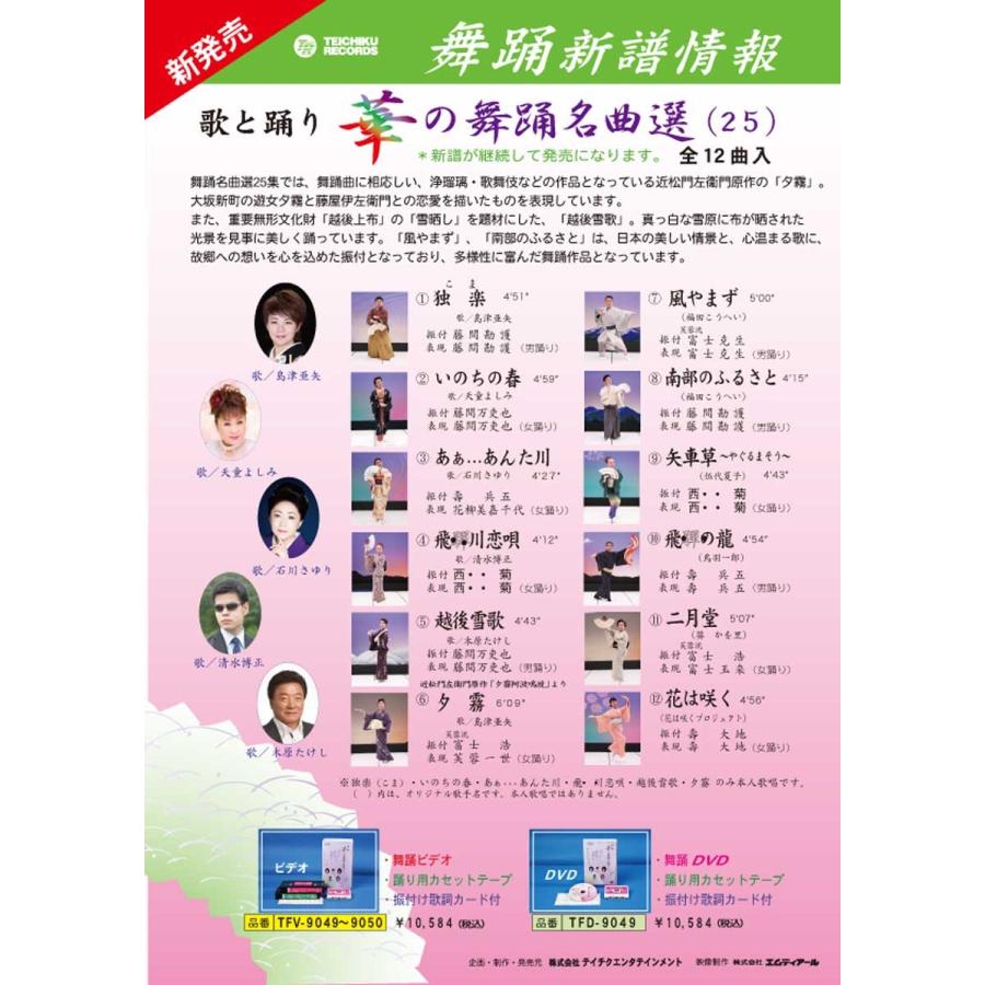 歌と踊り華の踊り絶品選25 踊り 振付 録画媒体 スポーツ、フィットネス-ダンス-DVD、映像ソフト