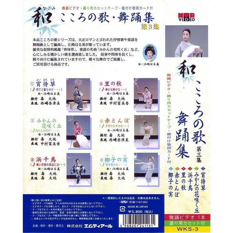 和（なごみ） こころの歌・舞踊集（VHS） 第3集 舞踊 振付 ビデオ