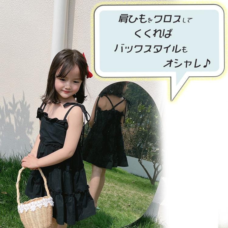 キッズ ワンピース ノースリーブ 夏 春 ベビードレス 80 90 100 110