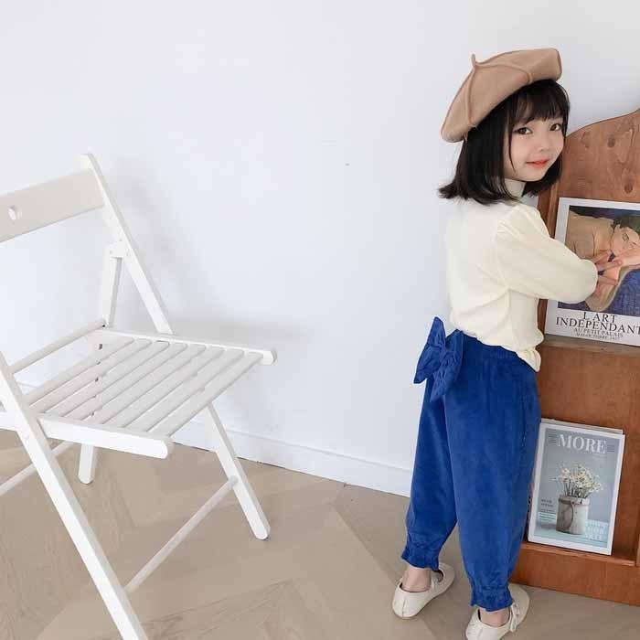 キッズ ズボン 女の子 ボトムス リボン 蝶々 春 秋冬 韓国子供服 子供 