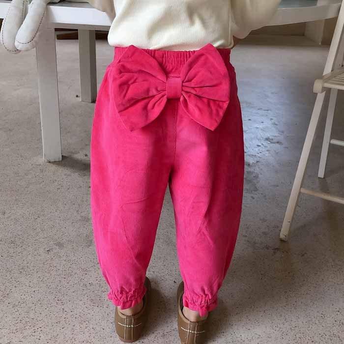 キッズ ズボン 女の子 ボトムス リボン 蝶々 春 秋冬 韓国子供服 子供  