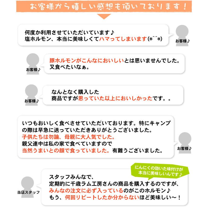 豚上ホルモン　塩　220ｇ(バーベキュー BBQ) 「メーカー（千歳ラム工房/肉の山本）より直送」※一部商品のみ同梱可 |  | 06