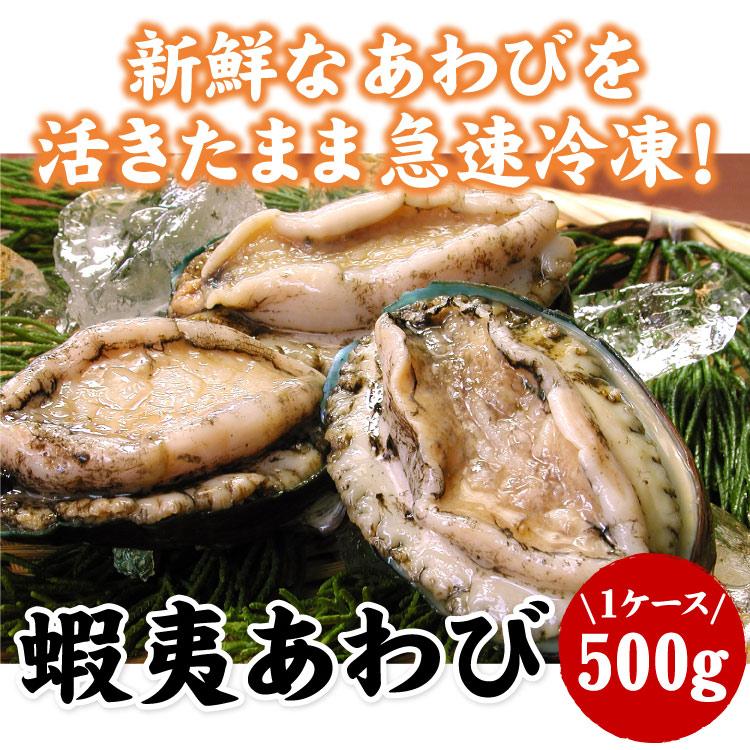 蝦夷 あわび 500g （7〜10個入）アワビ 鮑 送料無料（沖縄宛は別途送料