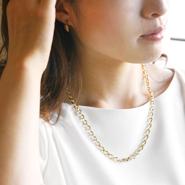 Oro Eterno 18金 ネックレス K18 ネックレス チェーン 18k レディース メンズ ユニセックス イエローゴールド ホワイトゴールド 50cm 太め 6mm幅 イタリア製 Yna イタリアンジュエリー Oe 通販 Yahoo ショッピング