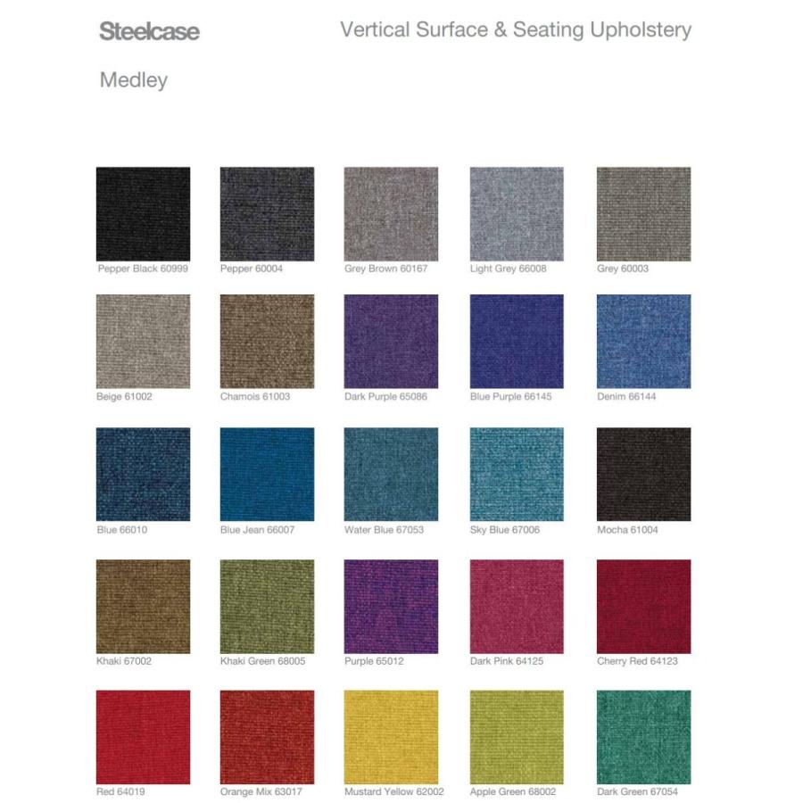 Steelcase スチールケース / Series2（シリーズ2） / プラスチックエアバック仕様 / 可動肘 / ヘッドレスト有 / スターリングダークレーム / 張地：NewBlack_5
