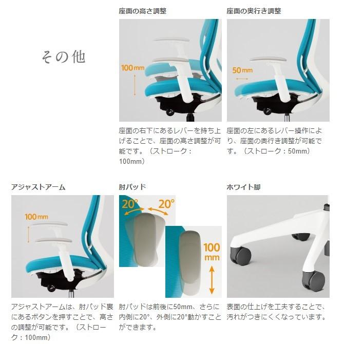 オカムラ シルフィー（sylphy）／エクストラハイバック／背面メッシュ／アジャストアーム／ランバーサポート／樹脂脚／ウレタンキャスター C68AZS-FMP1 | シルフィー | 14