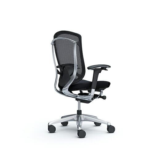 オカムラ コンテッサ セコンダ／ハイバック／ポリッシュフレーム／可動肘／座クッション／ブラック or ホワイトボディ／ヘッドレスト無／ランバーサポートあり | コンテッサ | 01