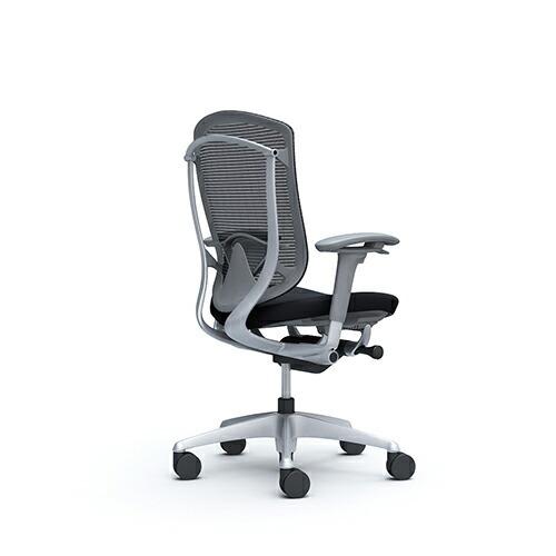 オカムラ コンテッサ セコンダ / ハイバック / HD無 / 可動肘 / 座クッション / シルバーフレーム / ブラック or グレーボディ  / ランバー有 | コンテッサ | 03