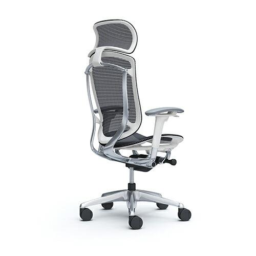 オカムラ コンテッサ セコンダ / エクストラハイバック / ポリッシュフレーム / 可動肘 / 座メッシュ / ブラック or ホワイトボディ / 大型HD固定 / ランバー | コンテッサ | 05