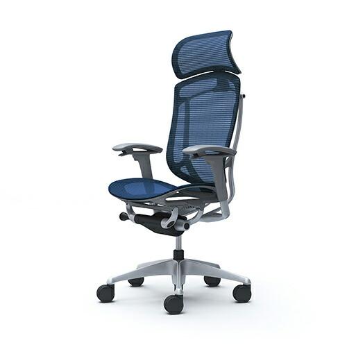 オカムラ コンテッサ セコンダ／エクストラハイバック(大型固定ヘッドレスト)／座メッシュ or クッション／可動肘／シルバーフレーム／グレー or ブラックボディ | コンテッサ | 06
