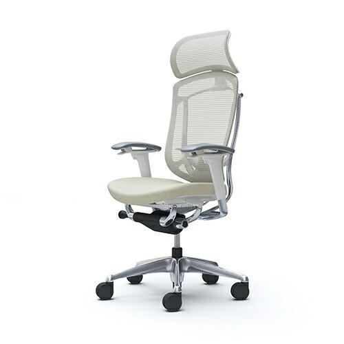 オカムラ コンテッサ セコンダ / エクストラハイバック / ポリッシュフレーム / 可動肘 / 座クッション / ブラック or ホワイトボディ / 大型HD固定 / ランバー | コンテッサ | 02