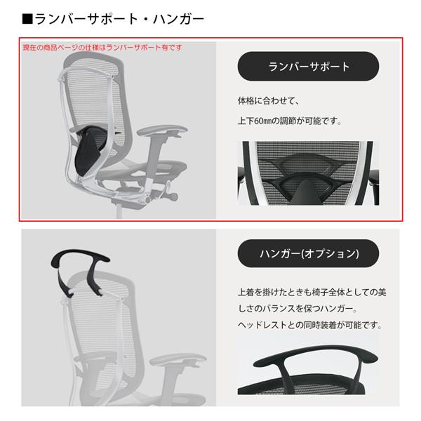 オカムラ コンテッサ セコンダ / エクストラハイバック（大型固定HD） / 座クッション / 可動肘 / ブラックフレーム / ブラックボディ / ランバー付 CC87MS | コンテッサ | 10
