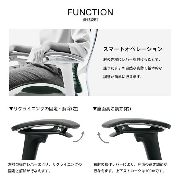 オカムラ コンテッサ セコンダ / エクストラハイバック（大型固定HD） / 座クッション / 可動肘 / ブラックフレーム / ブラックボディ / ランバー付 CC87MS | コンテッサ | 03