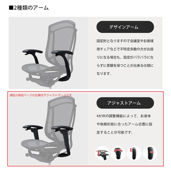 オカムラ コンテッサ セコンダ / エクストラハイバック（大型固定HD） / 座クッション / 可動肘 / ブラックフレーム / ブラックボディ / ランバー付 CC87MS | コンテッサ | 06