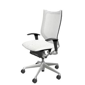 オカムラ バロン / 座面：クッション / ハイバック / フレーム：シルバー / 可動式アジャストアーム /EGP | バロン（オカムラ）