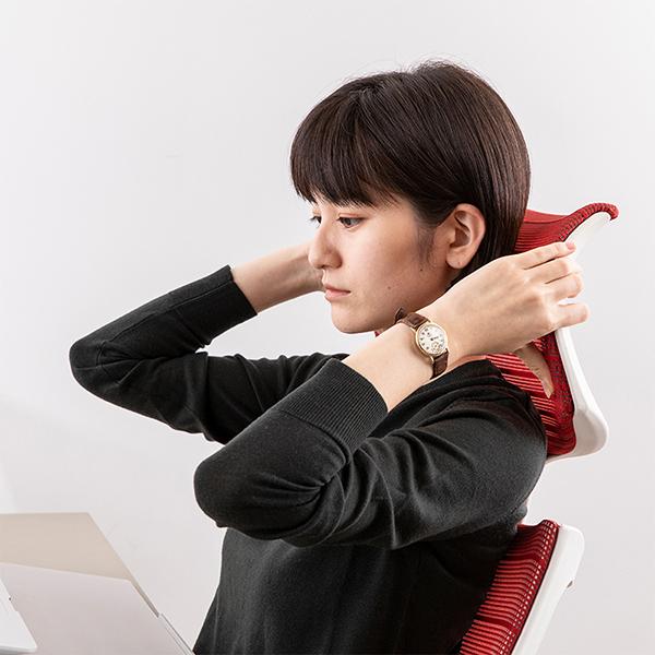 オカムラ バロン グラデーションメッシュ 座メッシュ 可動ヘッド エクストラハイバック シルバーフレーム ブラックボディ アジャストアーム ウレタンキャスター | バロン（オカムラ） | 04