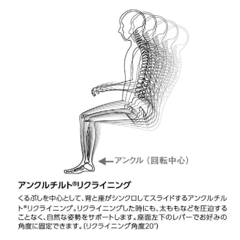 オカムラ  スフィア（Spher）／ハイバック／座面奥行調整なし／肘無し／ボディ・脚カラー：選択可／背・座カラー：インターロック／ノーマルキャスター｜of9｜08