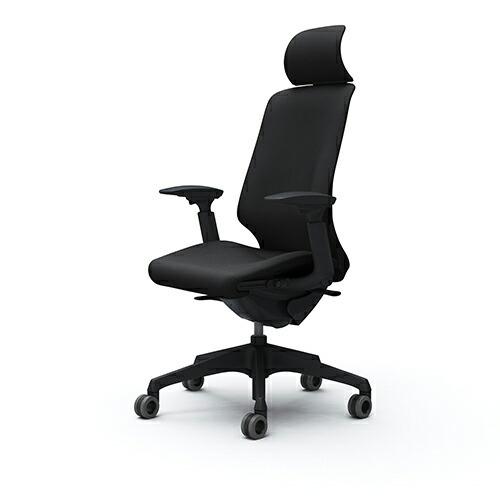 オカムラ  スフィア／エクストラハイバック／固定ヘッド／座面奥行調整あり／可動肘／ボディ・脚カラー：選択／背・座カラー：リネット／ホローキャスター | オカムラ